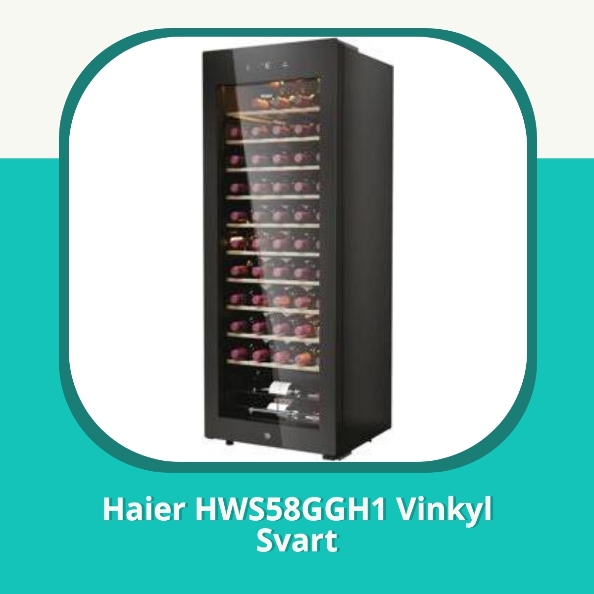 Recension Haier HWS58GGH1 Vinkyl Svart