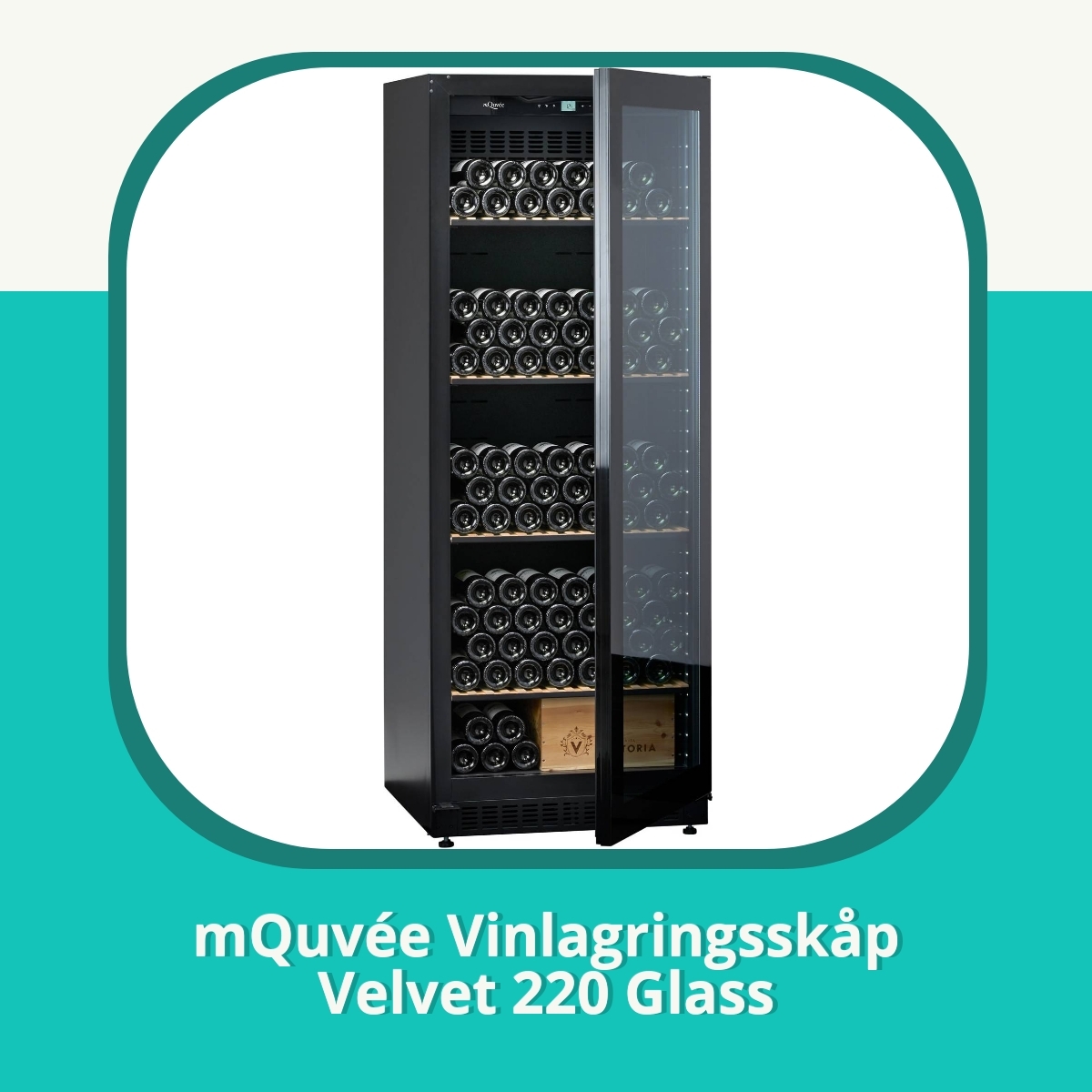 Recension af mQuvée Vinlagringsskåp Velvet 220 Glass