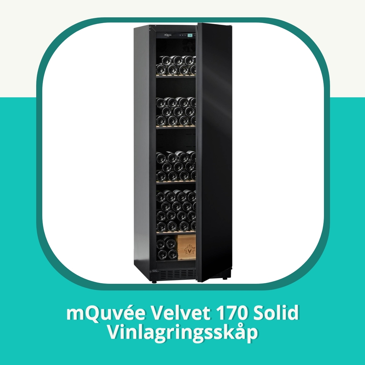 Recension af mQuvée Velvet 170 Solid Vinlagringsskåp