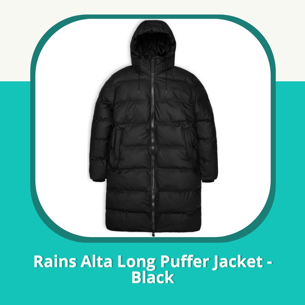 Anmeldelse af Rains Alta Long Puffer Jacket - Black
