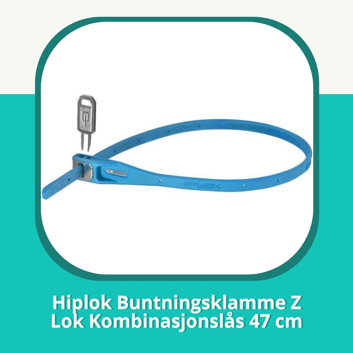 Anmeldelse af Hiplok Buntningsklamme Z Lok Kombinasjonslås 47 cm