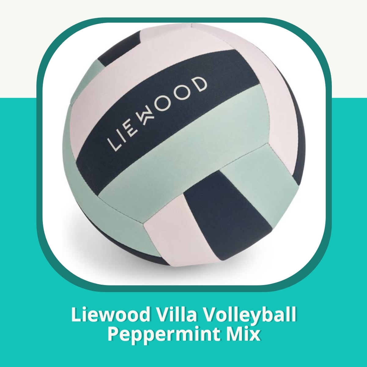 Anmeldelse af Liewood Villa Volleyball Peppermint Mix
