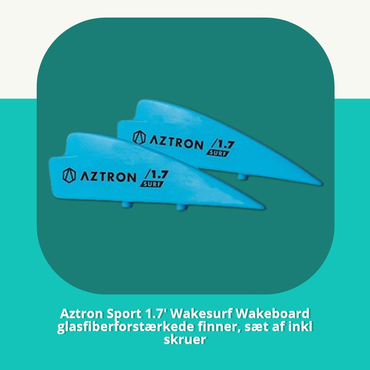 Anmeldelse af Aztron Sport 1.7' Wakesurf Wakeboard glasfiberforstærkede finner, sæt af inkl skruer
