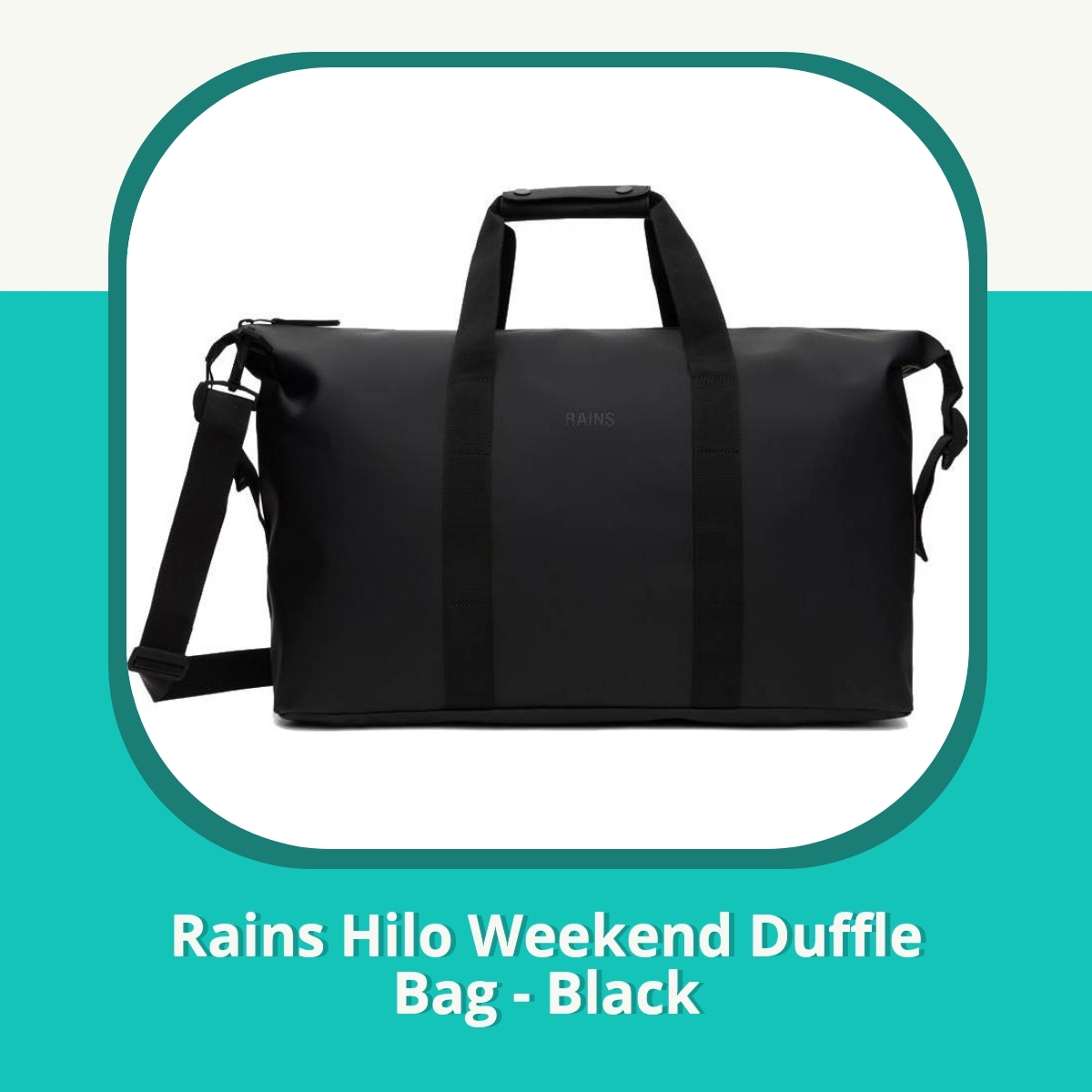 Recension af Rains Hilo Weekend Duffle Bag - Black