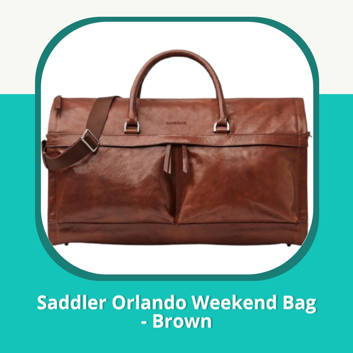 Recension Saddler Orlando Weekend Bag - Brown