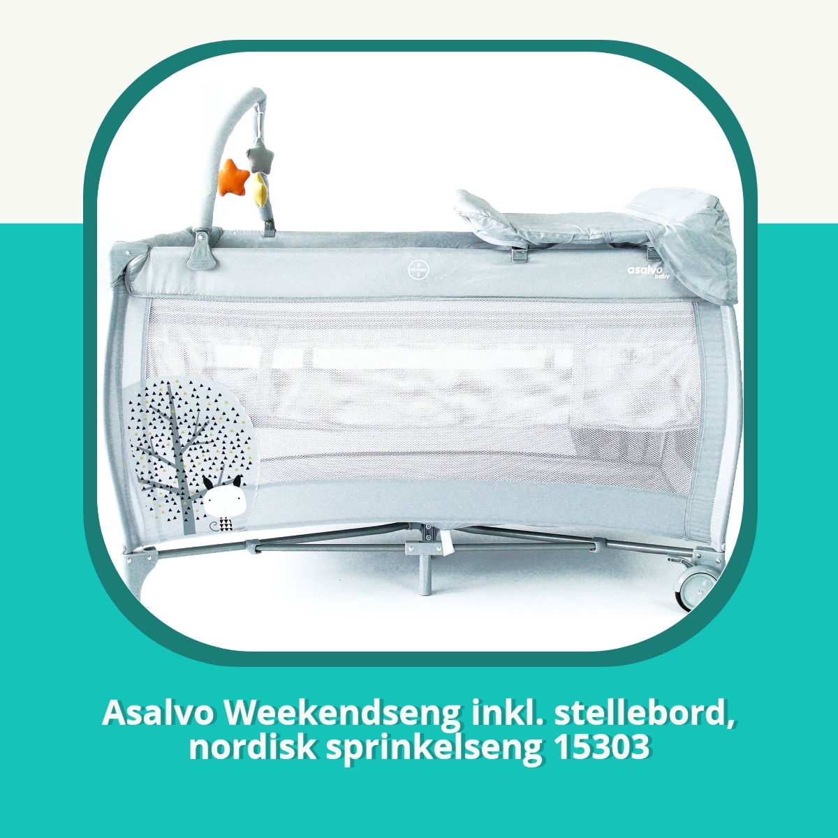 Anmeldelse af Asalvo Weekendseng inkl. stellebord, nordisk sprinkelseng 15303