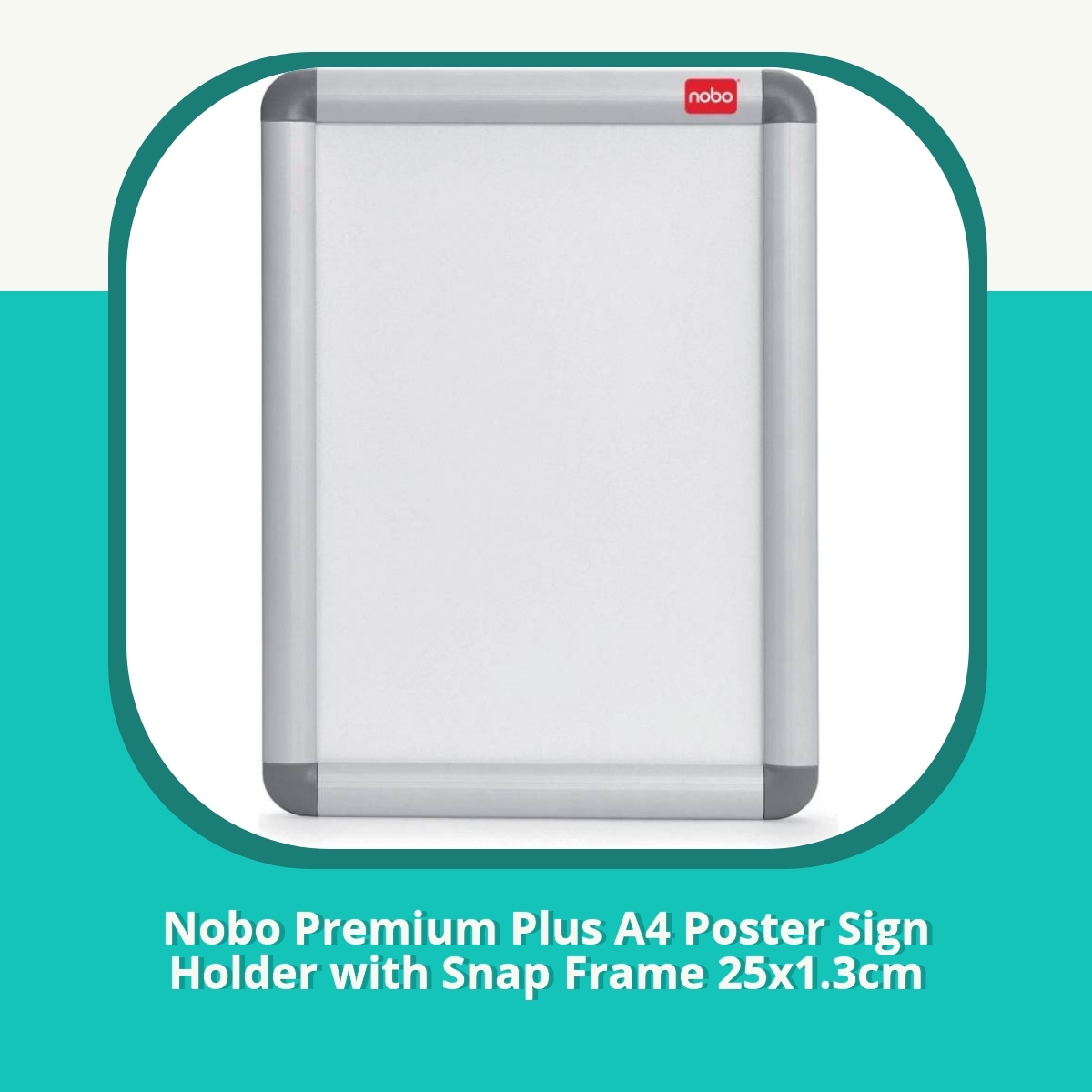Anmeldelse af Nobo Premium Plus A4 Poster Sign Holder with Snap Frame 25x1.3cm