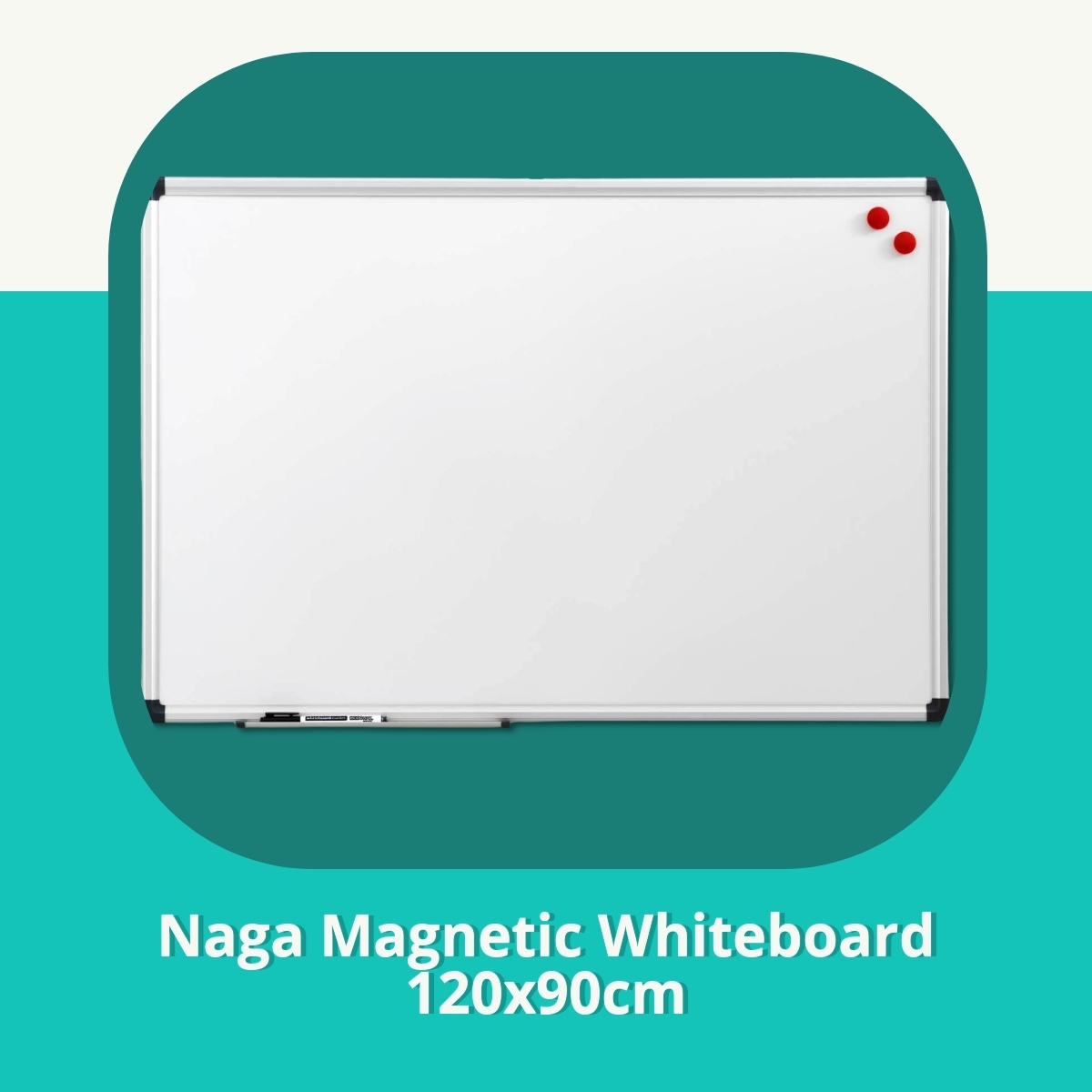 Anmeldelse af Naga Magnetic Whiteboard 120x90cm