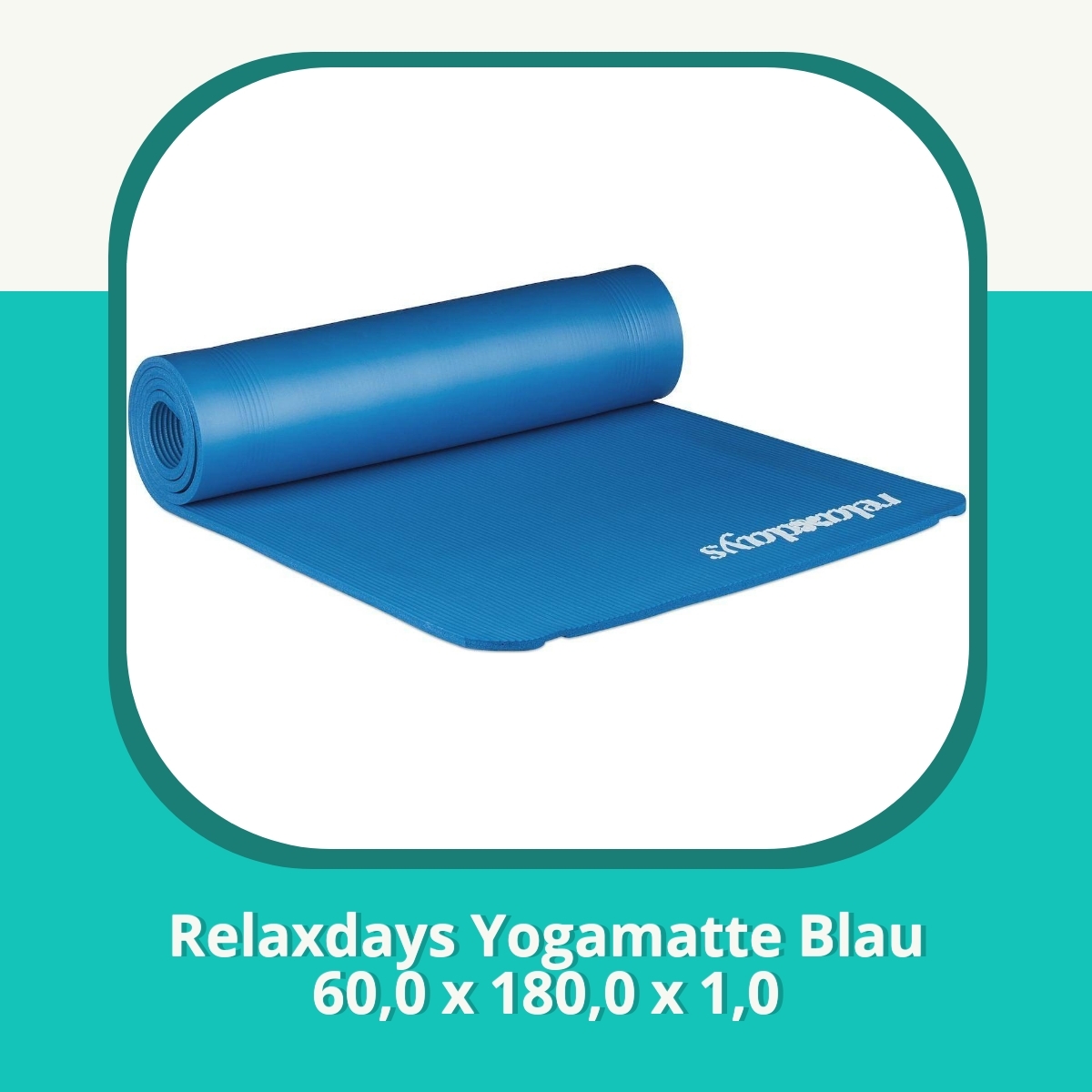 Anmeldelse af Relaxdays Yogamatte Blau 60,0 x 180,0 x 1,0