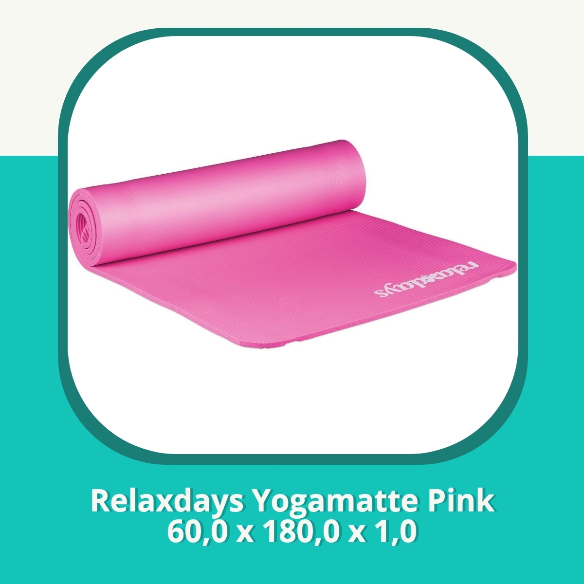Anmeldelse af Relaxdays Yogamatte Pink 60,0 x 180,0 x 1,0