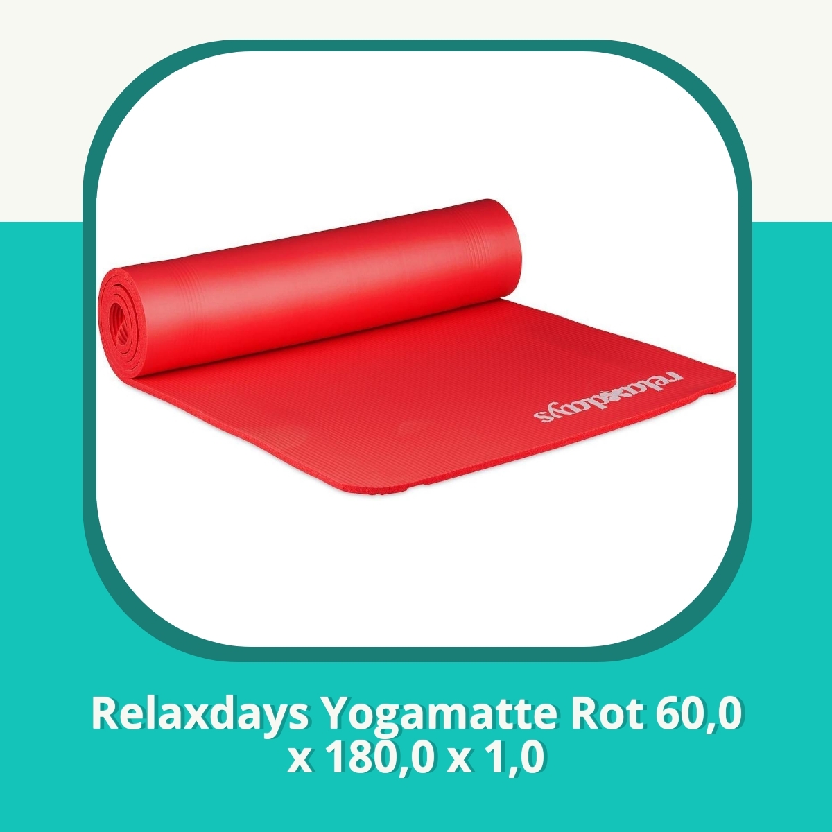 Anmeldelse af Relaxdays Yogamatte Rot 60,0 x 180,0 x 1,0