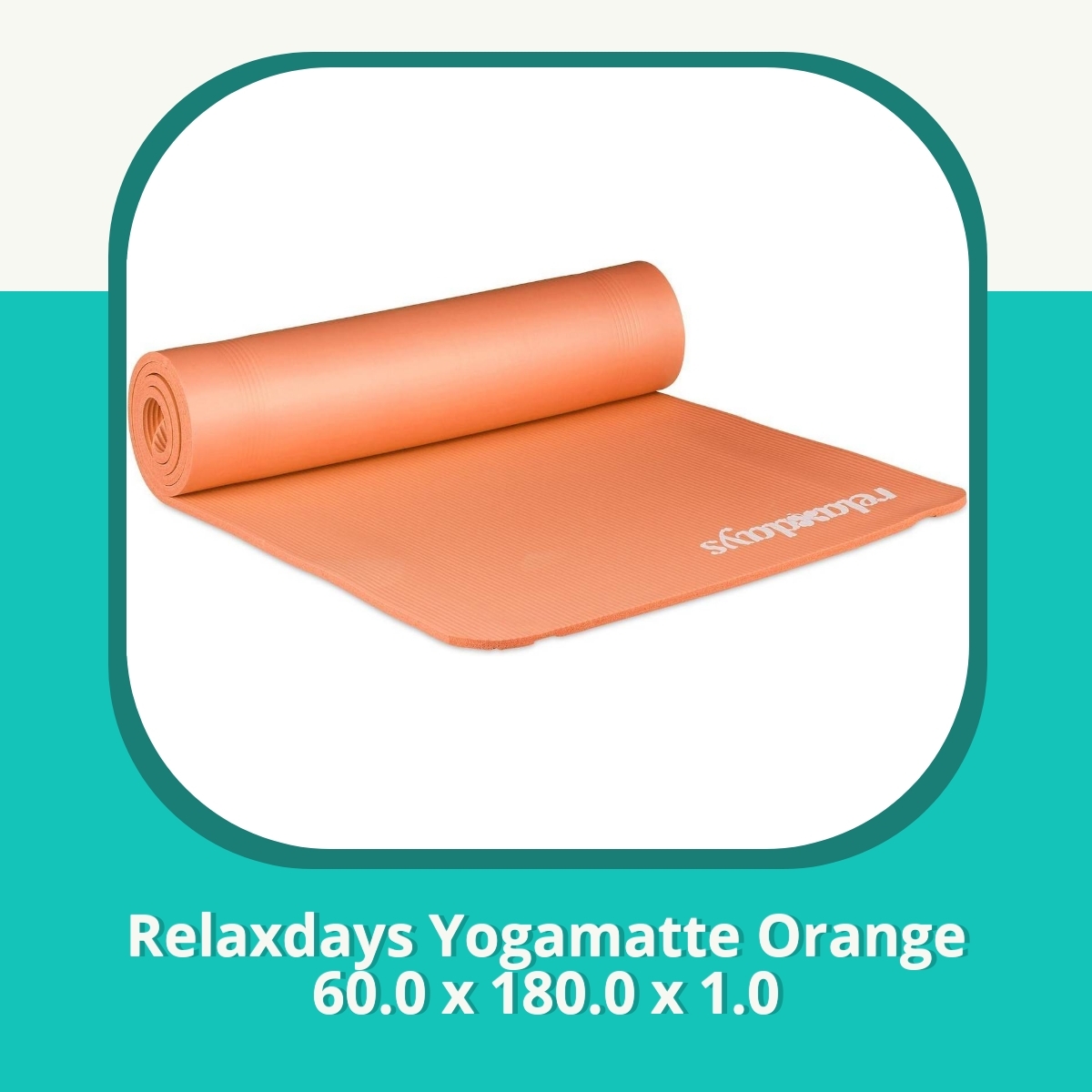 Anmeldelse af Relaxdays Yogamatte Orange 60.0 x 180.0 x 1.0