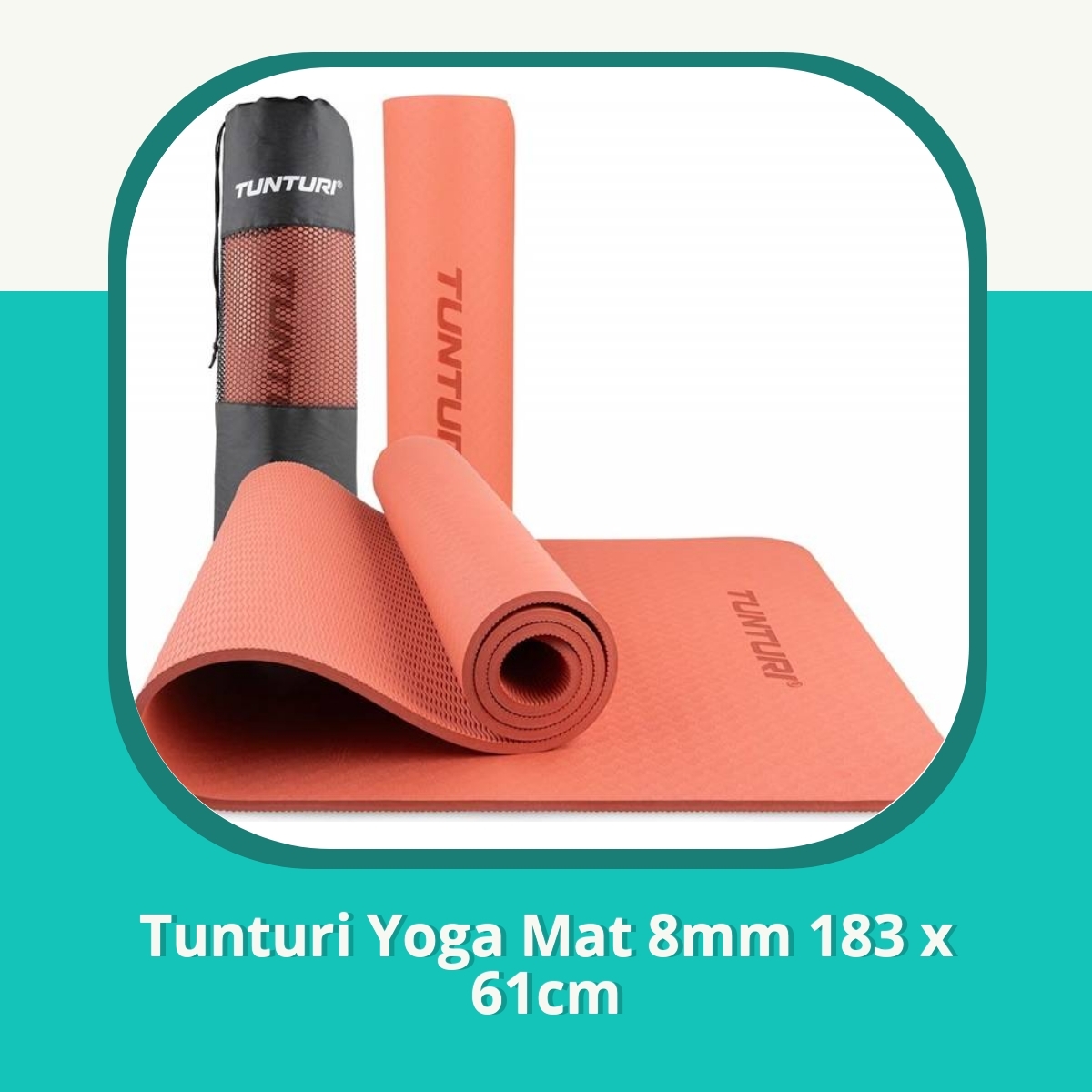 Anmeldelse af Tunturi Yoga Mat 8mm 183 x 61cm