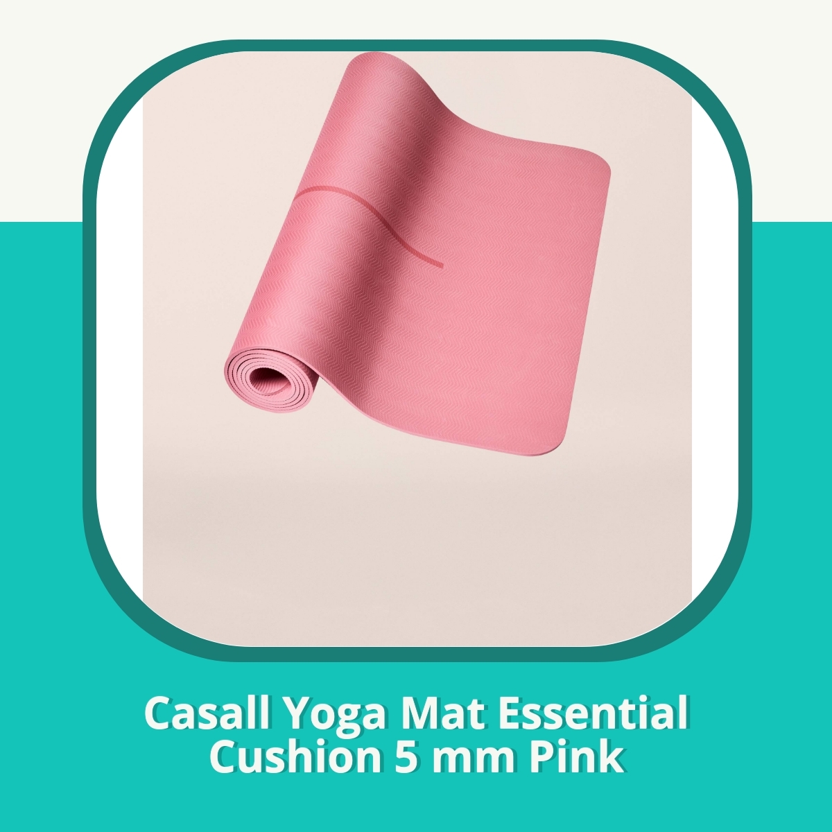 Anmeldelse af Casall Yoga Mat Essential Cushion 5 mm Pink